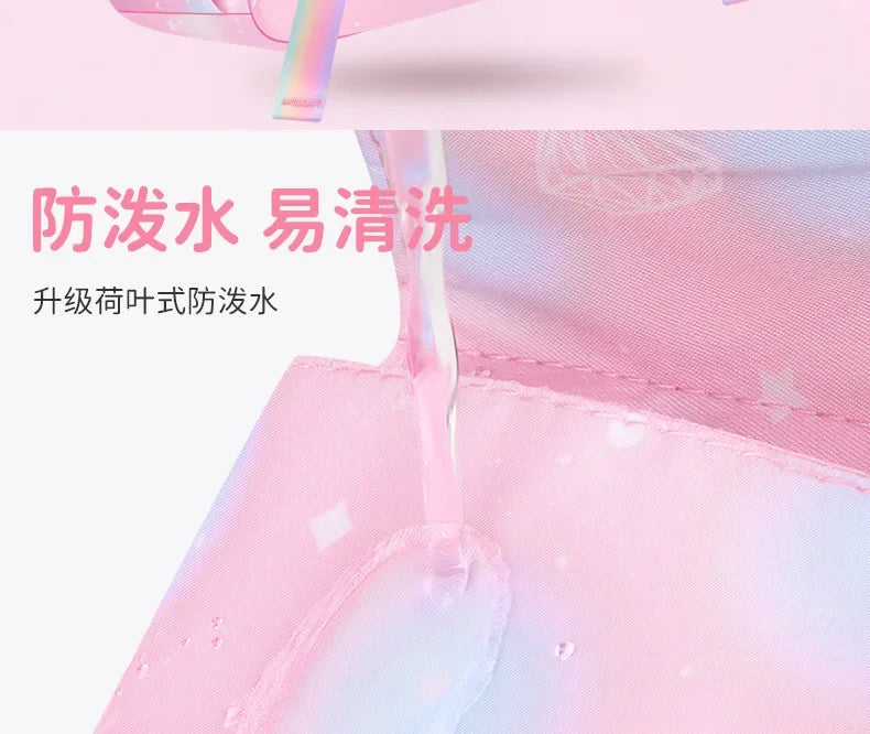 Refrigerator Door Pink Princess Schoolbag Students Female Super Lightweight Large Capacity Anti-splashing Water Large Capacity