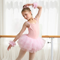 Girls Ballet Cute Tutu Dance Leotard Pink  Fashion Professional Kids Camisole Dance Party Dress Performance Costume  ﻿
