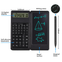 Portable 6.5 Inch Calculator LCD Screen Writing Tablet Folding Scientific Calculator Tablet Digital Drawing Pad With Stylus Pen
