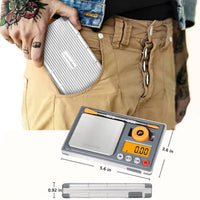 Gram Scale Rechargeable Herb Scale, Digital Scale .01 Gram Accuracy, 6 Units Mini Scale Gram and Ounce, Jewelry Scale
