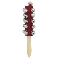 IRIN Hand Held Bell Stick Wooden Discussion Musical Toy for Adult KTV Party Orff Instruments Early Education Stick Shaker