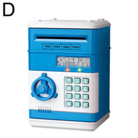 Electronic Piggy Bank Automatic Mini Safe Coins Cash Saving Money Box Password Counter Code Key Lock Coin Bank ATM Child Gift