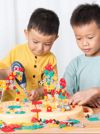 Children's Screw-Twisting Assembly and Disassembly Tool Box Electric Drill Baby Hands-On Educational Toys for Boys