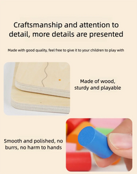 Educational Early Childhood Color Matching Children's Toys Sensory Training Building Blocks Kindergarten Teaching Aids