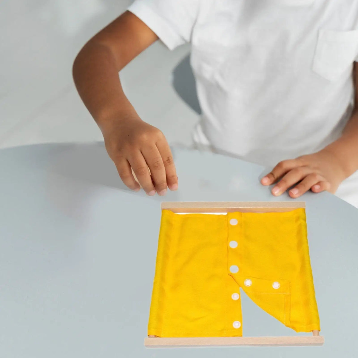 Montessori Clothing Board Training Tool Dress Learning Board Clothing Frame Toy Sensory Board for Toddlers Children Kids