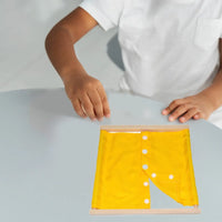 Montessori Clothing Board Training Tool Dress Learning Board Clothing Frame Toy Sensory Board for Toddlers Children Kids