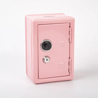 Mini Metal Safe Piggy Bank With Combination Lock And Key Security Perfect For Kids Money Saving Home Small Items Storage【SMQ】