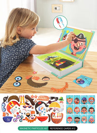 Montessori Magnetic Busy Book 3D Cartoon Puzzles Jigsaw Funny Brain Training Game Educational Learning Toys for Kids Gift Xmas