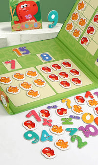 Dinosaur Theme Children's Math Tiles Number Decomposition Arithmetic 1-20 Addition And Subtraction Early Education Toys