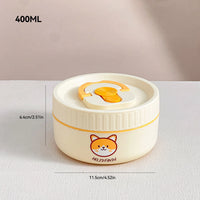 Portable Cute 304 Stainless Steel Insulated Bento Lunch Box For Kids Students Leak-proof Keep Warm Food Container Microwave Safe