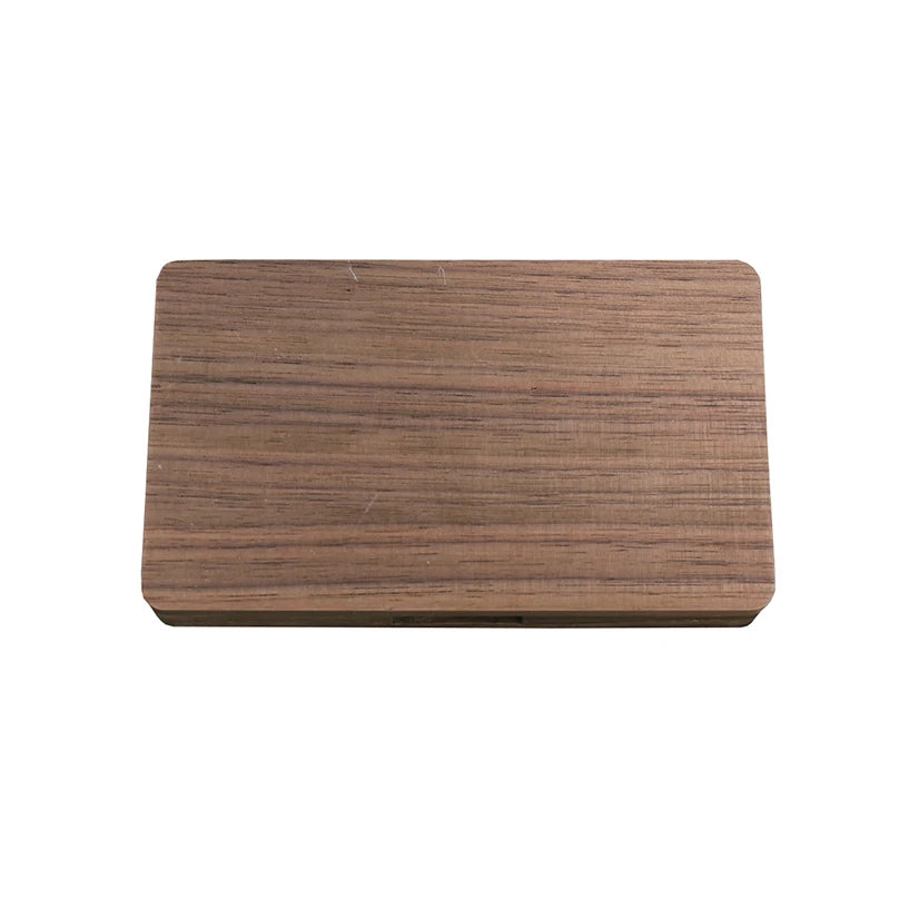 Wooden Custom Name Business Card Holder Personalized Box Magnetic Clasp Laser Engraving Office Customized Business Card Case