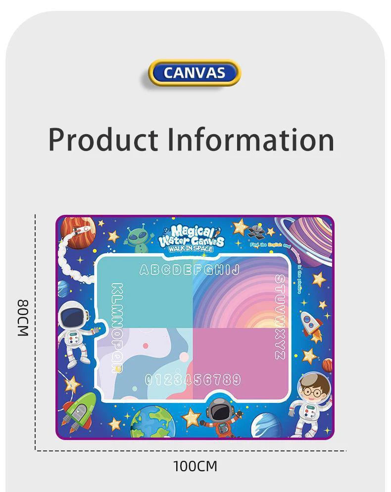 Magic Water Drawing Mat Coloring Doodle Mat Water Absorbing Painting Pad Reusable Magic Pens Painting Board Educational Toys