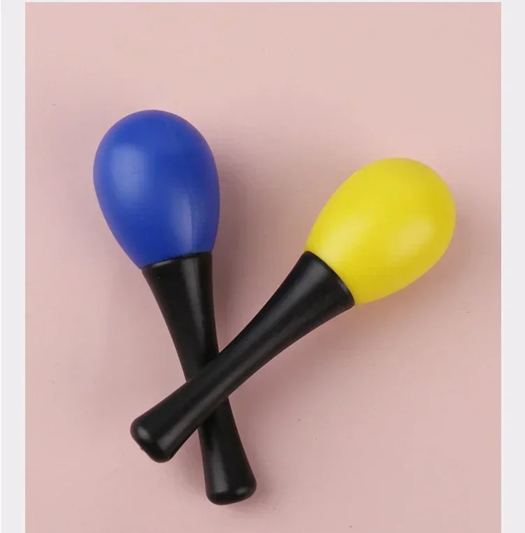 10 Pieces of Children Can Chew The Small Sand Hammer Sand Hammer Training Toy Percussion Instrument Mini Sand Hammer