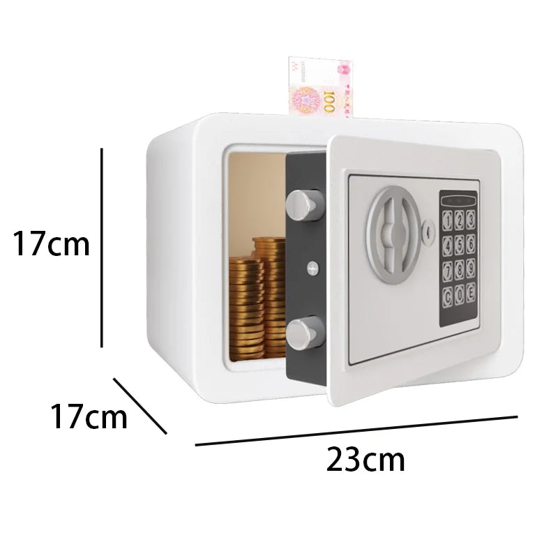 0.2 Cubic Feet Electronic Digital Safe, Steel Home Cash Safe and Fireproof Cash Bag for Hiding Safe Cash