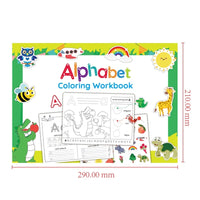 Alphabet Practice Workbook For Kids Handwriting Tracing Picture Book with Stickers Pen Control Training Coloring Book