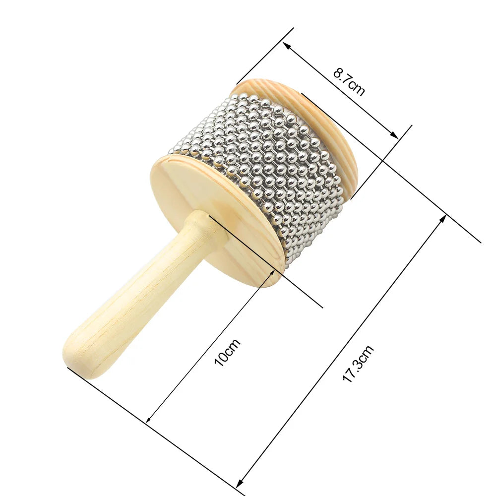 Wooden Cabasa Percussion Band Student Children Kid Instrument Pop Hand Shaker Professional Percussion Educational Tools