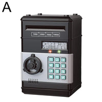 Electronic Piggy Bank Automatic Mini Safe Coins Cash Saving Money Box Password Counter Code Key Lock Coin Bank ATM Child Gift
