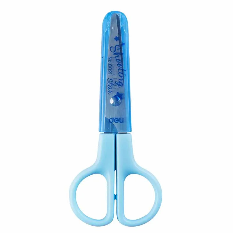 1pcs Child Safety Scissors Kindergarten Handmade Round Head Small Scissors for Paper Cross Stitch Scissors Yarn Pink Blue