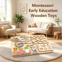 Busy Board Diy Accessories Montessori Early Education Toys Kids Activity Busyboard Material Teaching  Wooden Game 2-6 Years Old
