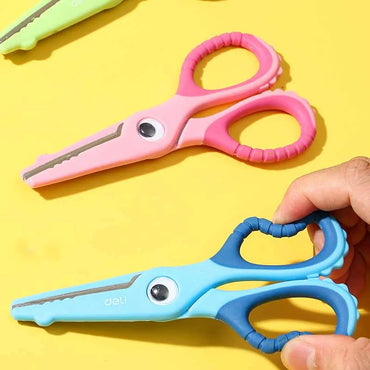 1pcs Child Safety Scissors Kindergarten Handmade Round Head Small Scissors for Paper Cross Stitch Scissors Yarn Pink Blue