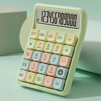 Detachable Mute Mahjong-Sound Calculator Cute Cartoon Electronic Calculators Mechanical Buttons Large Screen