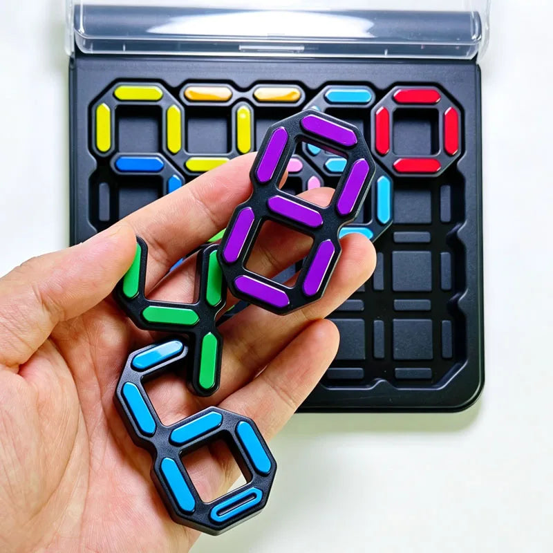 Math Number IQ Logical Thinking Training 3D Brain Teaser Puzzle Game with 120 Challenges Educational Toys for Kids & Adults