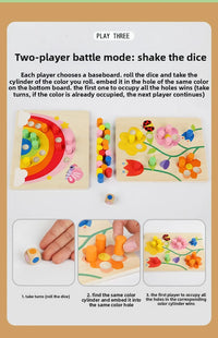 Educational Early Childhood Color Matching Children's Toys Sensory Training Building Blocks Kindergarten Teaching Aids