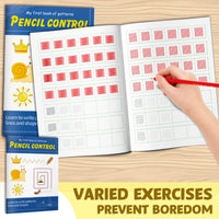 Pencil Control Activity Book for Kids, Tracing Lines and Shapes Workbook, Early Writing Practice Book
