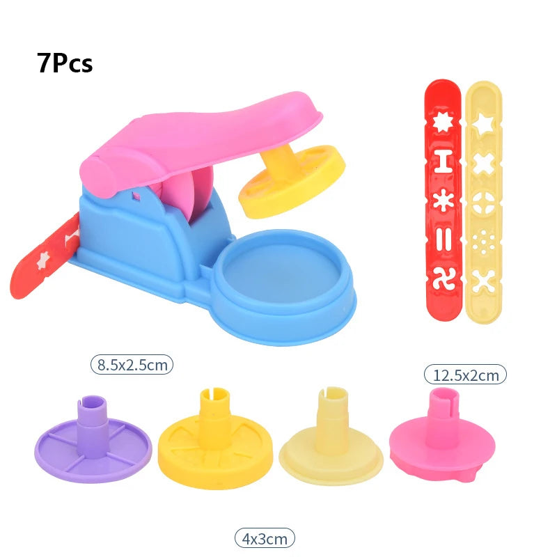 Kids DIY Clay Tool Play Dough Tool Kit Various Animal Molds Cutters Rolling Pins Plasticine Molds Clay Accessories