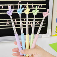 Retractable Hand Shape Reading Pointer Stick Stretchable Teaching Guidance Stick Kids Reading Tool Classroom Instruction Pointer