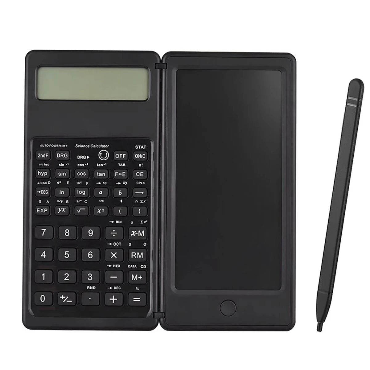 Portable 6.5 Inch Calculator LCD Screen Writing Tablet Folding Scientific Calculator Tablet Digital Drawing Pad With Stylus Pen