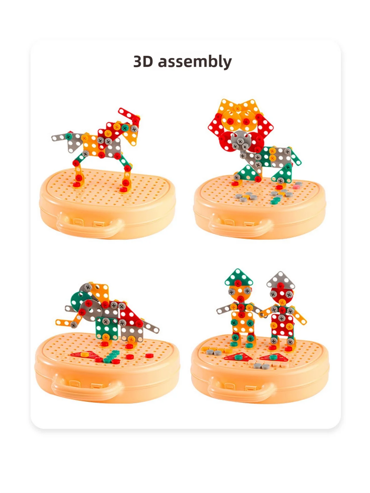Children's Screw-Twisting Assembly and Disassembly Tool Box Electric Drill Baby Hands-On Educational Toys for Boys