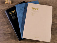 Kinbor 2027 A5 Efficiency Planner Two Days Per Page Notebook To Do List Self-discipline Habit Tracker Time Management Journal