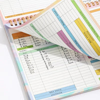 B5 Spiral Household Expense Account Book Daily Weekly Finance Budget Planner Cash Income Expenditure Saving Tracker Notebook