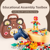 Children's Screw-Twisting Assembly and Disassembly Tool Box Electric Drill Baby Hands-On Educational Toys for Boys