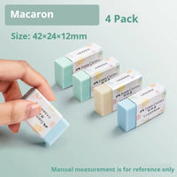 Faber-Castell Pencil Eraser 4/18 Pcs Macaroon Color Clean Rubber Eraser Set Portable School Office Supplies Student Stationery