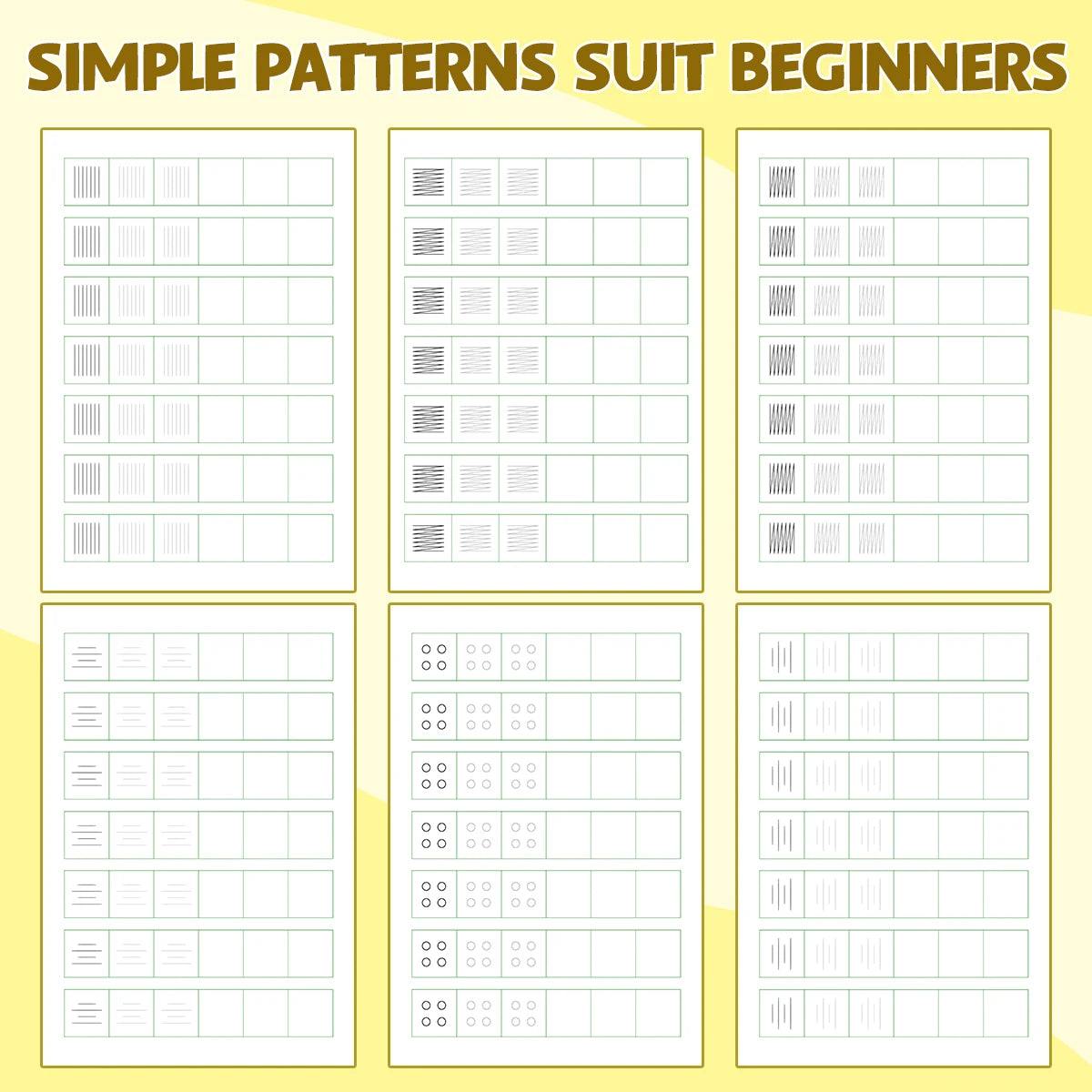 Pencil Control Activity Book for Kids, Tracing Lines and Shapes Workbook, Early Writing Practice Book