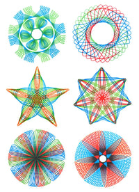 Magic Spirograph Drawing Toys Painting Template Multi-function Accessories Geometric Ruler Drafting Tools Storage Set Kids Toys