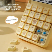Detachable Mute Mahjong-Sound Calculator Cute Cartoon Electronic Calculators Mechanical Buttons Large Screen