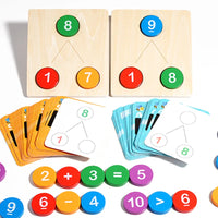 Children's Wooden Number Decomposition Addition Subtraction Operation Montessori Logical Thinking Training Math Educational Toys