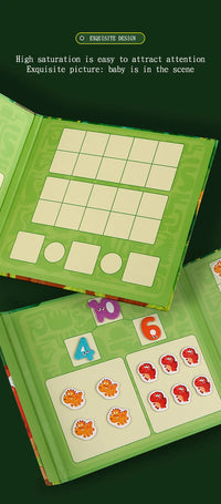 Dinosaur Theme Children's Math Tiles Number Decomposition Arithmetic 1-20 Addition And Subtraction Early Education Toys