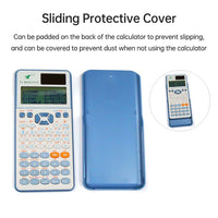 【New】Scientific Calculators Math Calculator with 417 Function HD Dot Matrix Display 96*31) Dual Power Supply