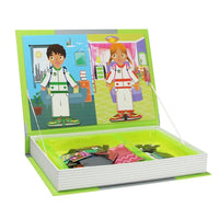 Montessori Magnetic Busy Book 3D Cartoon Puzzles Jigsaw Funny Brain Training Game Educational Learning Toys for Kids Gift Xmas