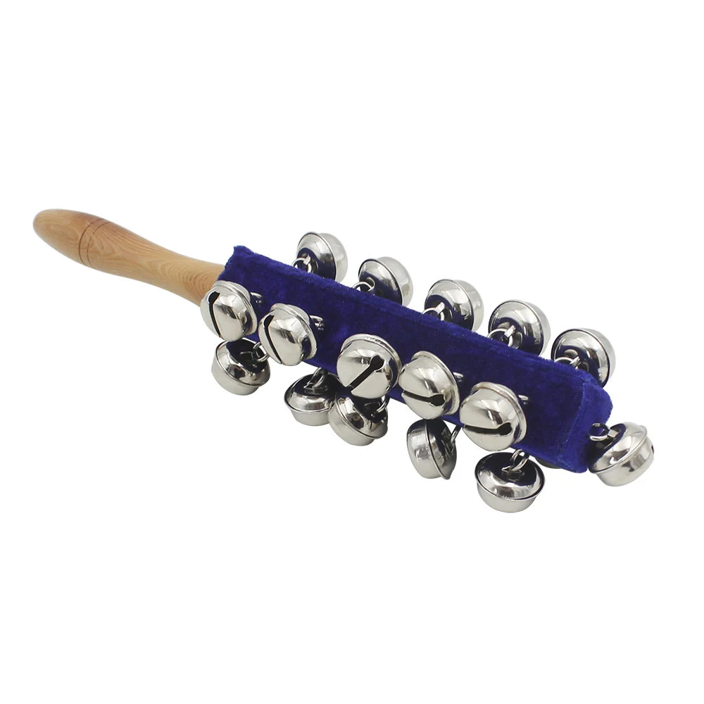 IRIN Hand Held Bell Stick Wooden Discussion Musical Toy for Adult KTV Party Orff Instruments Early Education Stick Shaker