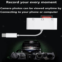 USB Type C CF Card Reader for iPhone 3 in 1 SD TF CF Card Reader lightning CF Card Adapter Camera Card Reader Plug and Play