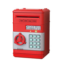 Electronic Piggy Bank Automatic Mini Safe Coins Cash Saving Money Box Password Counter Code Key Lock Coin Bank ATM Child Gift