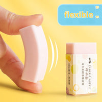 Faber-Castell Pencil Eraser 4/18 Pcs Macaroon Color Clean Rubber Eraser Set Portable School Office Supplies Student Stationery