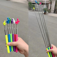 Retractable Hand Shape Reading Pointer Stick Stretchable Teaching Guidance Stick Kids Reading Tool Classroom Instruction Pointer