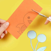 1pcs Child Safety Scissors Kindergarten Handmade Round Head Small Scissors for Paper Cross Stitch Scissors Yarn Pink Blue
