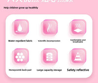 Refrigerator Door Pink Princess Schoolbag Students Female Super Lightweight Large Capacity Anti-splashing Water Large Capacity